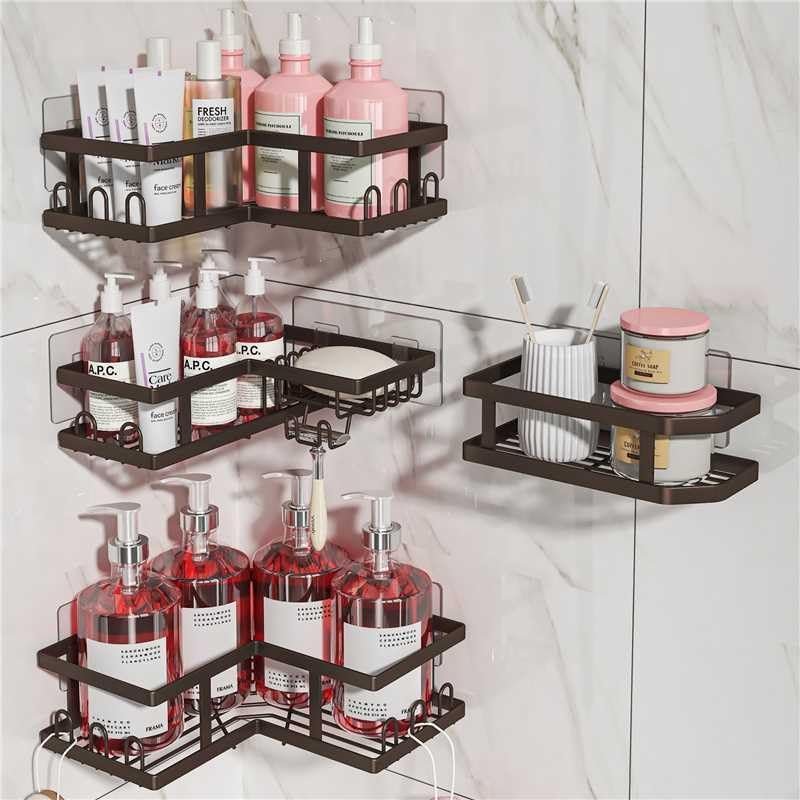 Youvip Corner Shower Caddy - Rust-Proof, Space-Saving, Easy to Install Organizer for Bathroom. Copper - Image 1